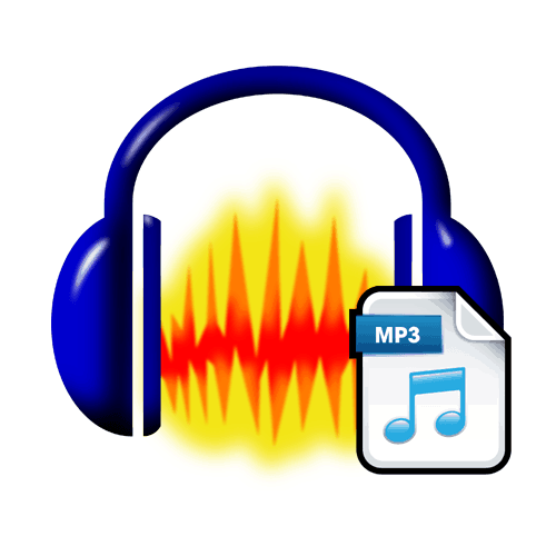 Логотип Audacity с mp3