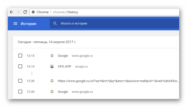 Google Chrome память